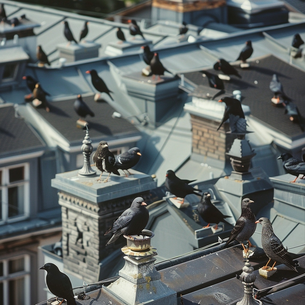 Identification des principales attractions pour les oiseaux sur les toits