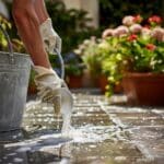 Nettoyage d’une dalle de terrasse avec du bicarbonate de soude !